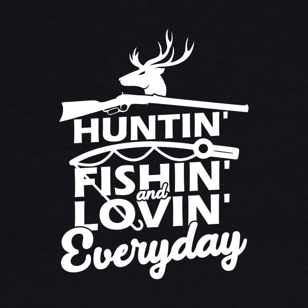Hunting Fishing Loving Everyday American Deer Hunter Patriot by artbooming